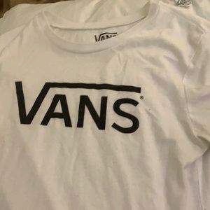 Vans white tee